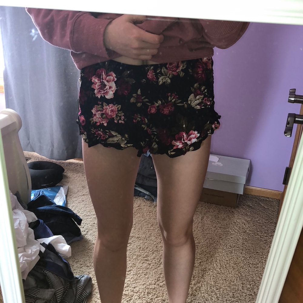 BRAND NEW Pink Floral Soft Shorts